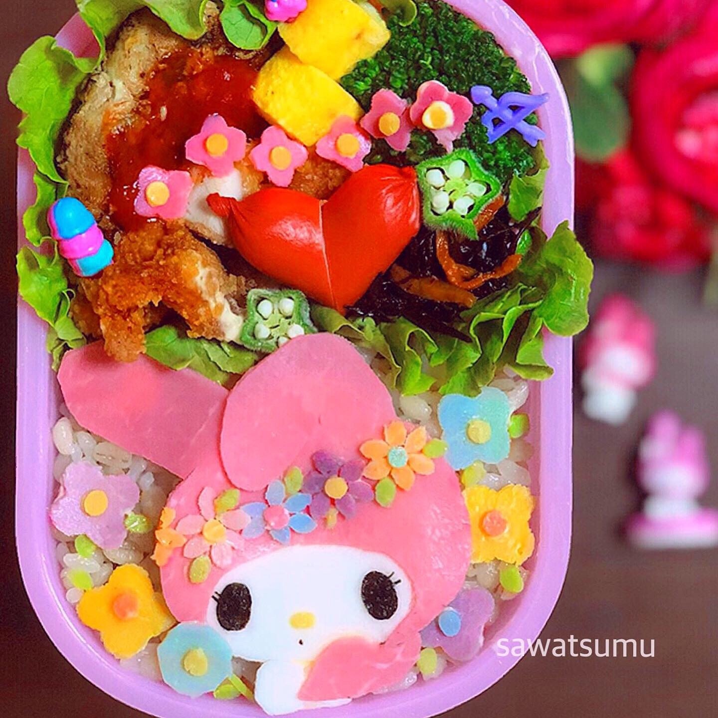 マイメロお弁当♡