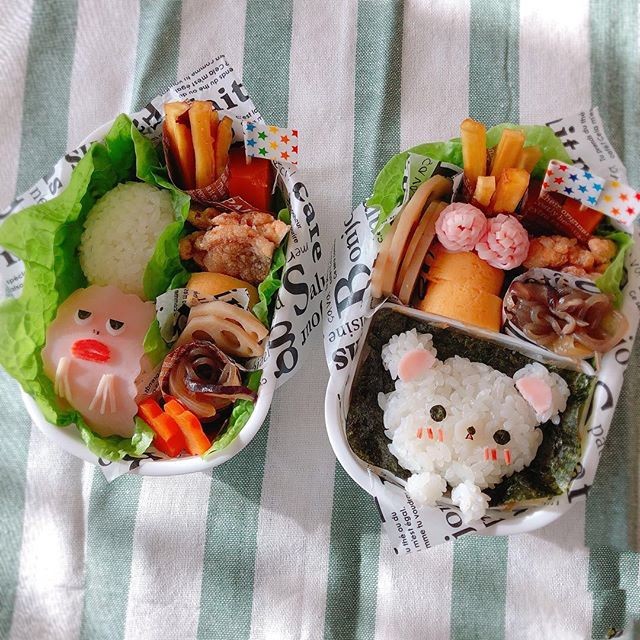 ピグモンとコリラックマ弁当