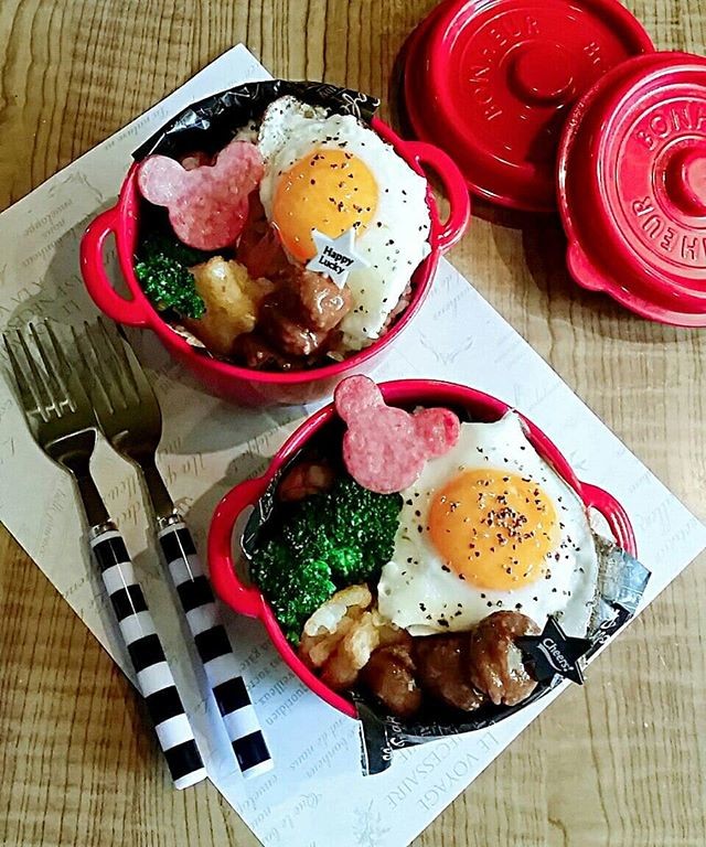 ボヌール目玉焼き弁当❤