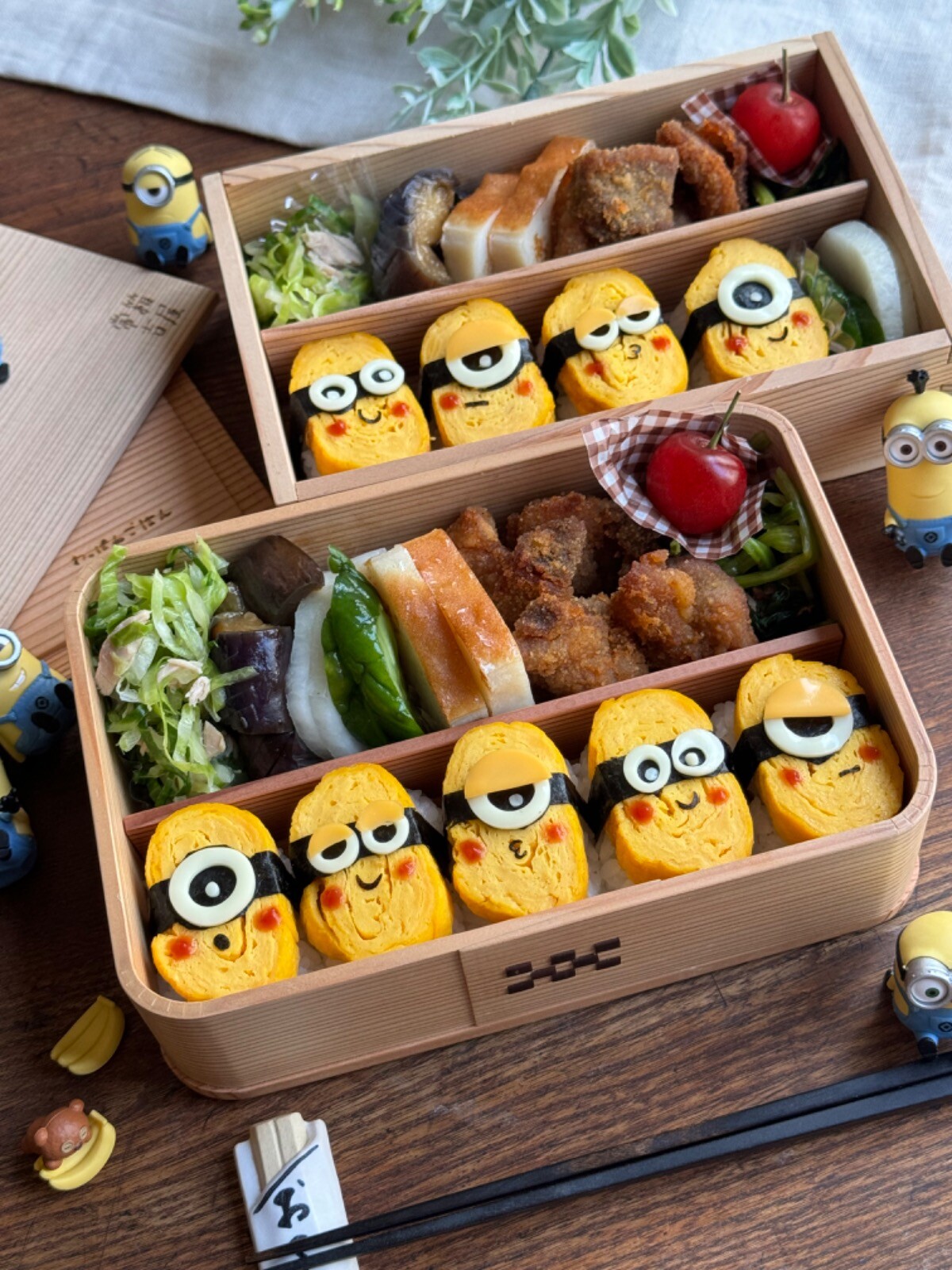 だし巻きたまごdeミニオン弁当