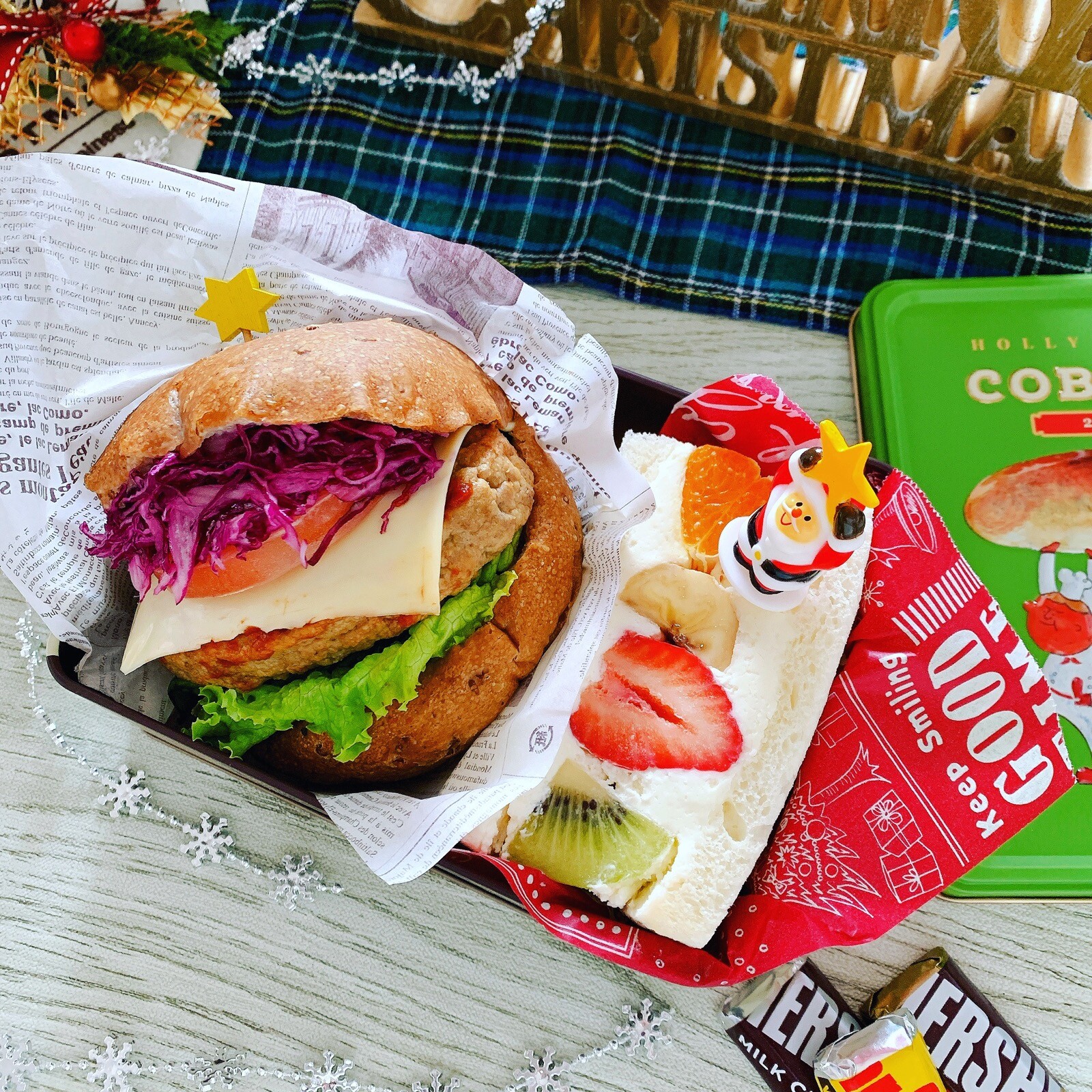 ハンバーガー弁当🍔