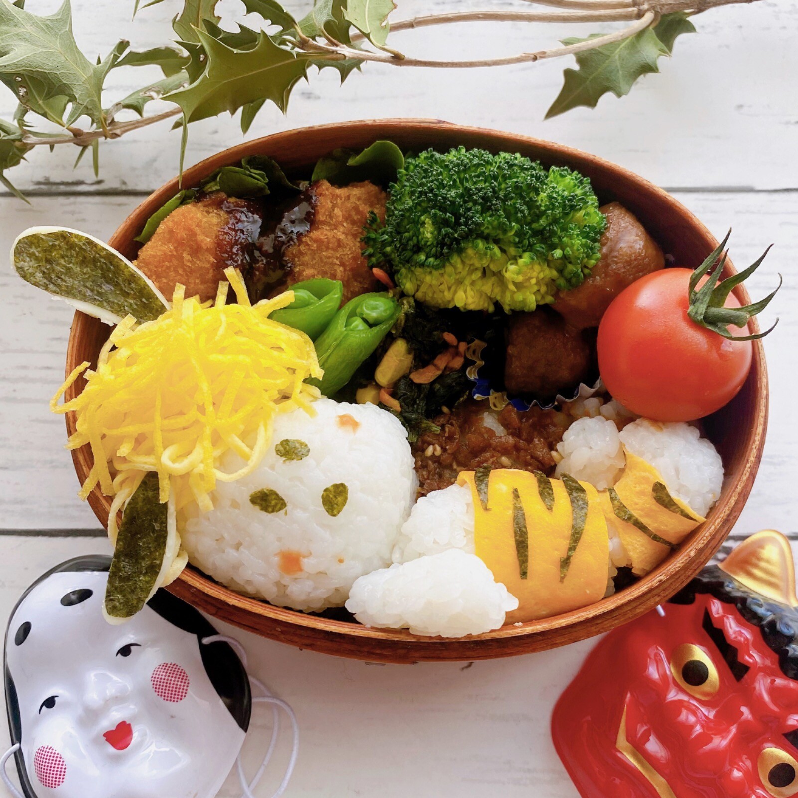 節分 スヌーピー弁当