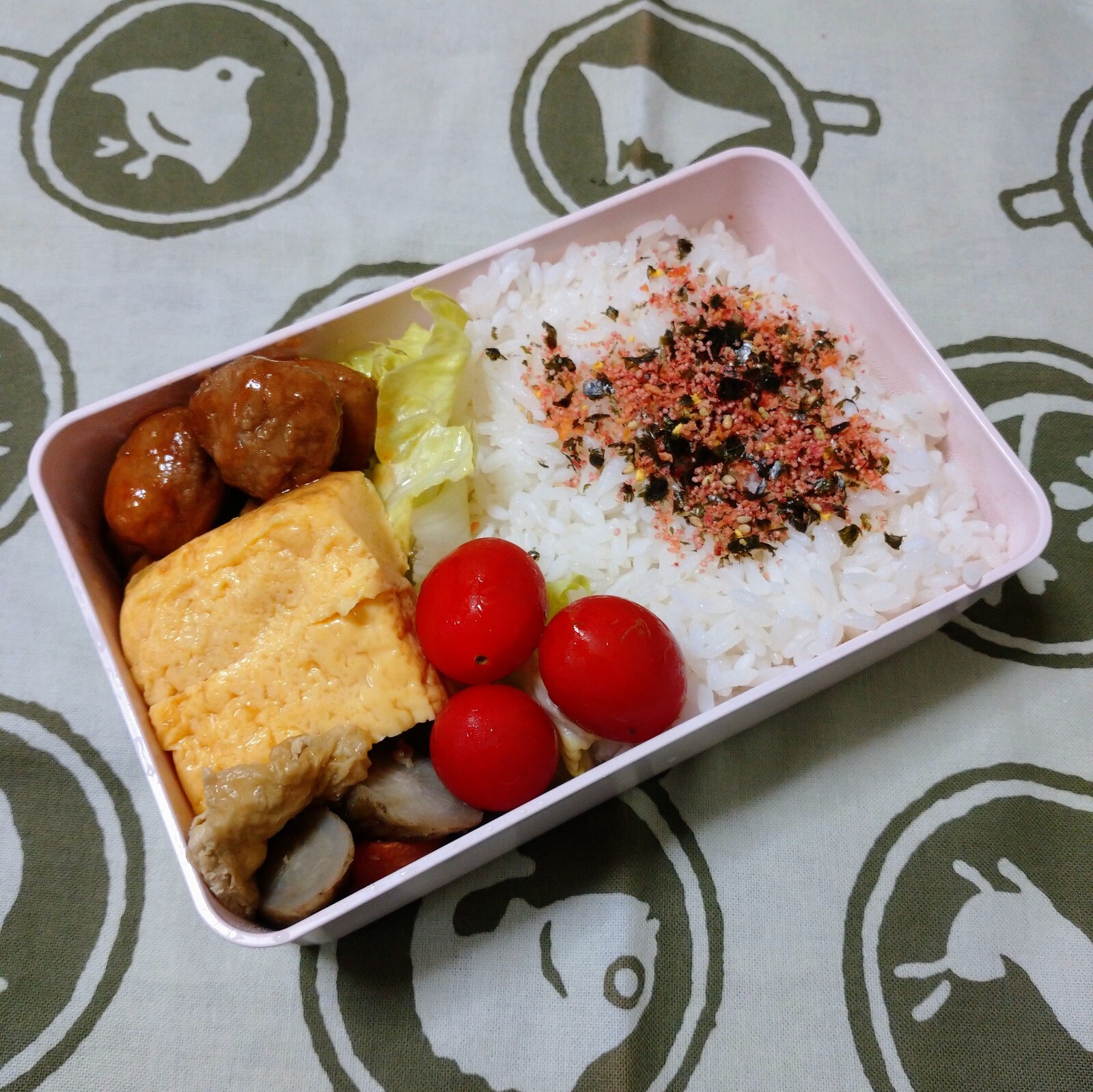 ミートボール＆卵焼き弁当