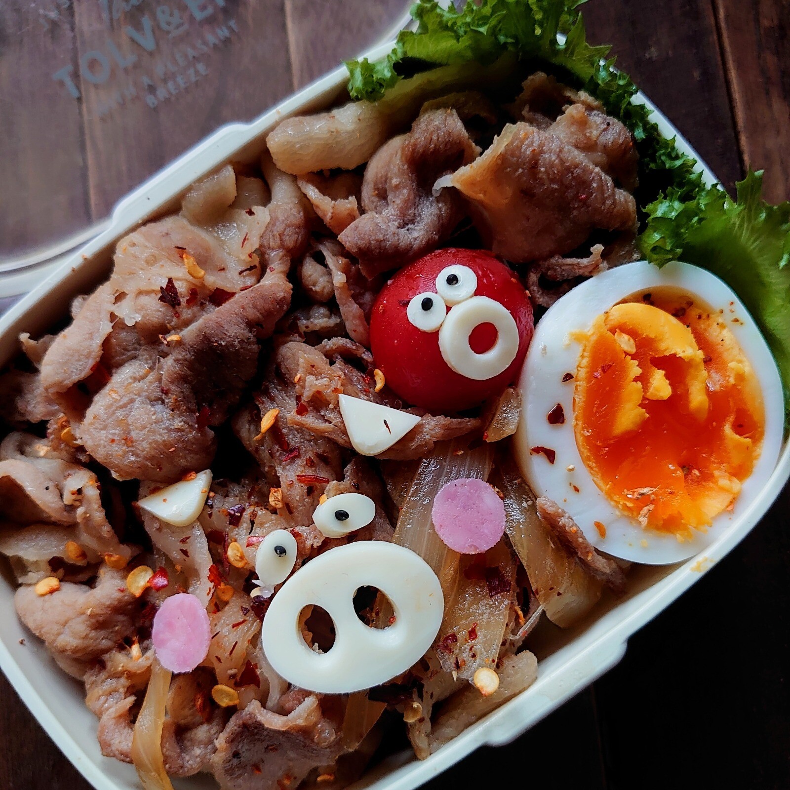 漢の…長女用🍱寝坊したとて間に合わせるぜ豚丼弁当