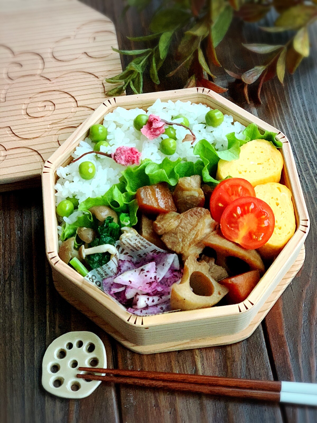 春の豆ご飯弁当