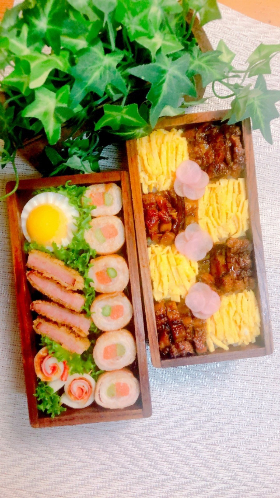 うなぎと錦糸玉子モザイク弁当