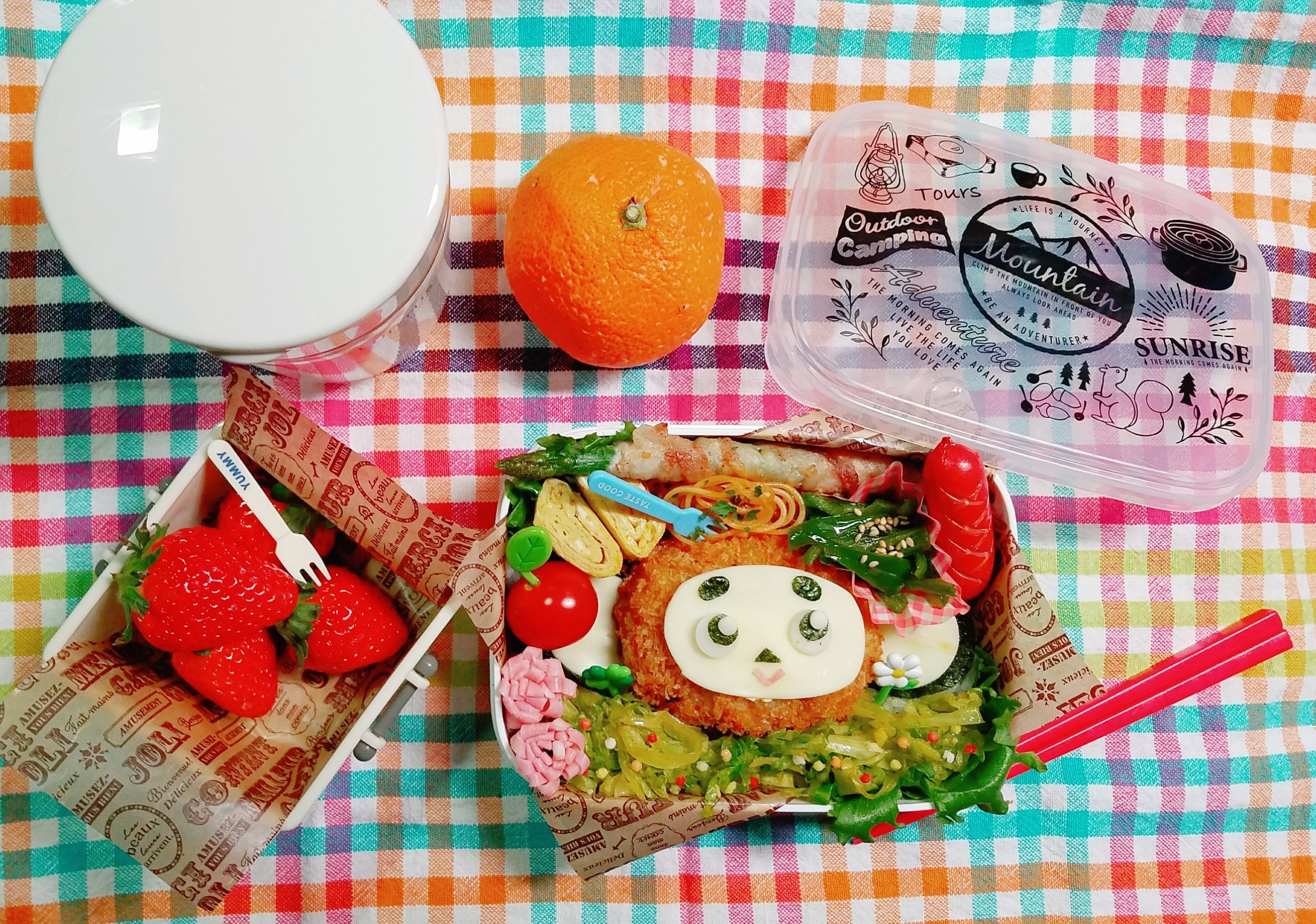 チェブラーシカお花畑弁当🌼
