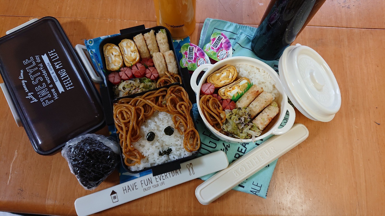 ボサボサヘアのオバサン弁当