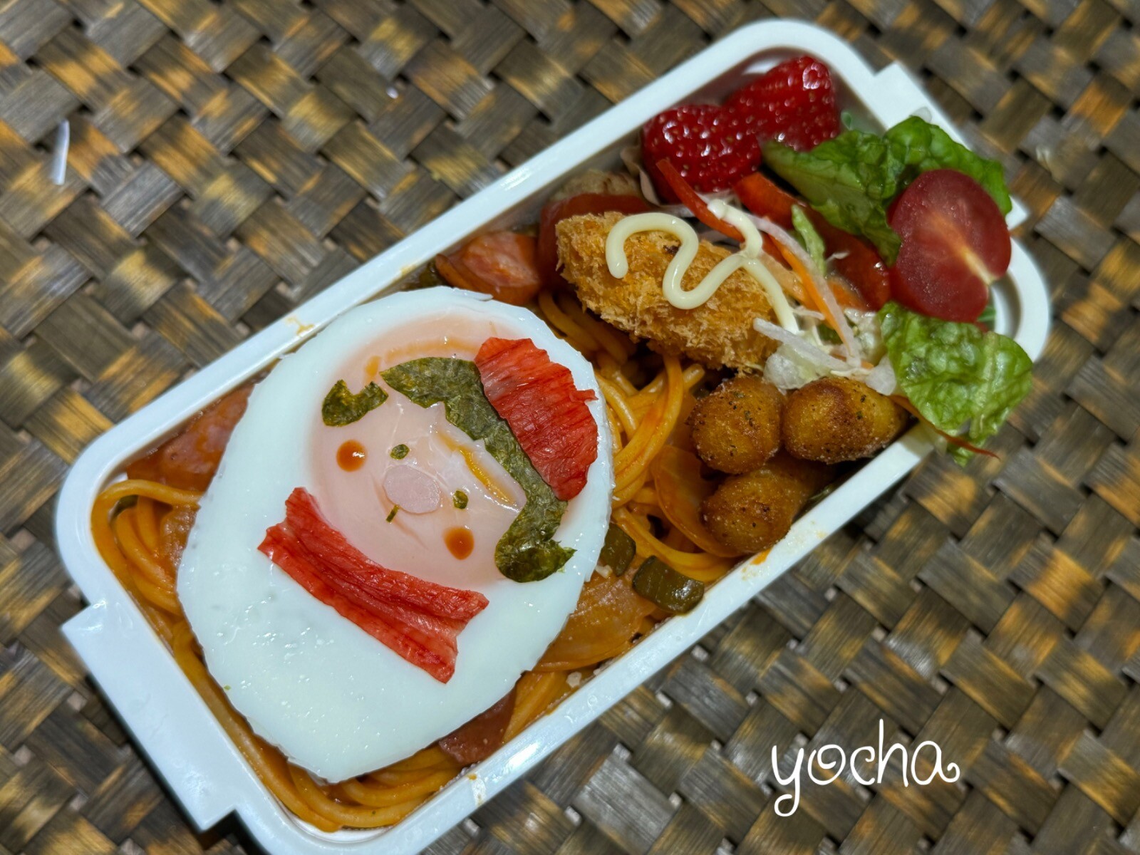 ジャイ子目玉焼き添えナポリタン