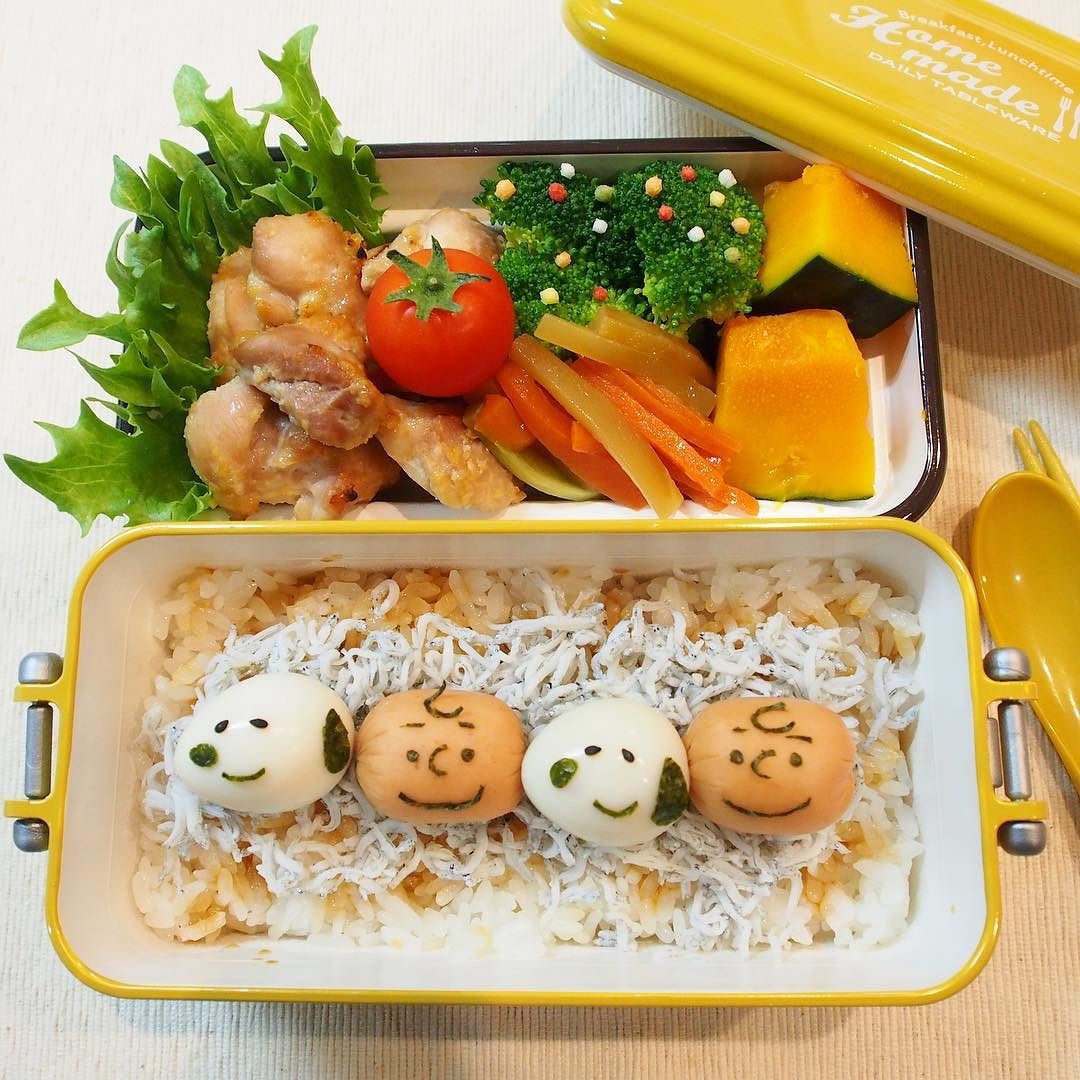 スヌーピーとチャーリーブラウン仲良し弁♪