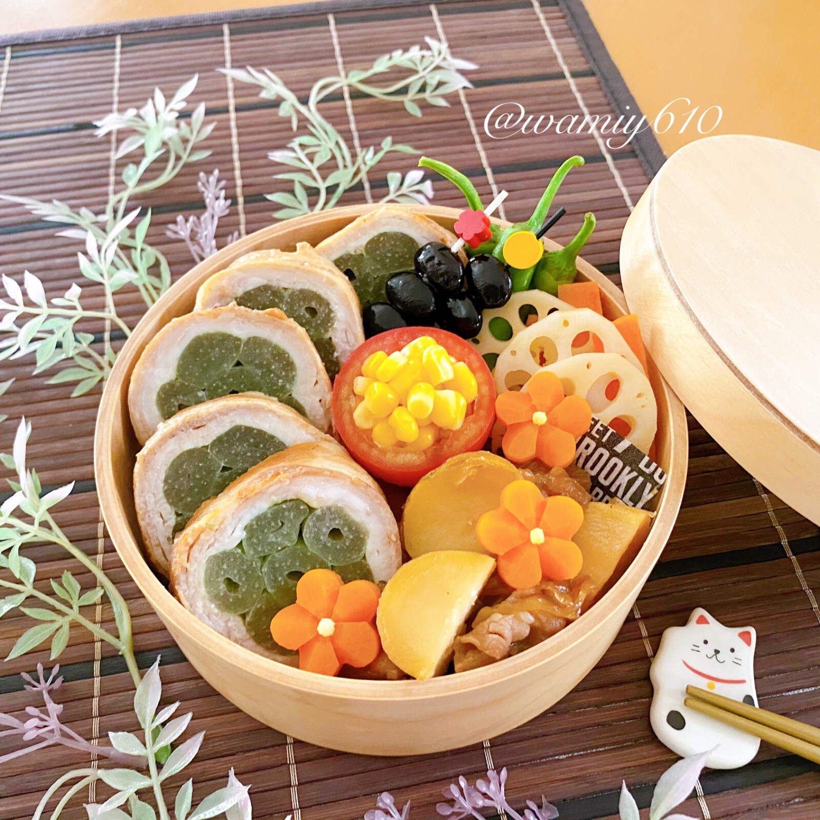 🌿ふきの豚肉巻き弁当🌿