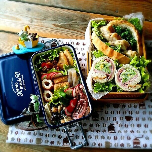 旦那さんの朝ごパン&お昼お弁当♪