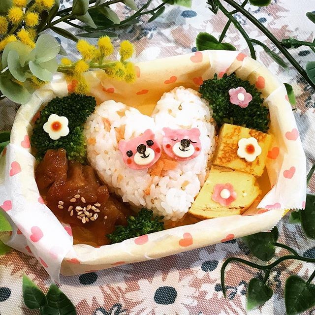 ラブラブくまちゃんズ弁当