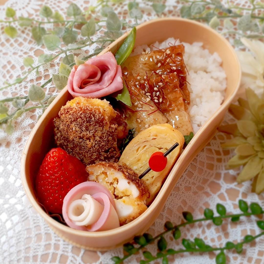 お花畑節約弁当⭐