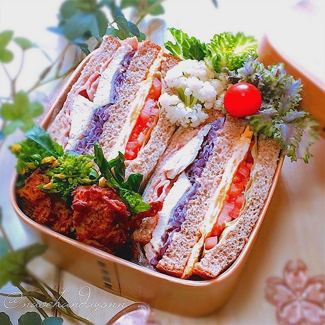 ヘルシークラブハウスサンド弁当🍱