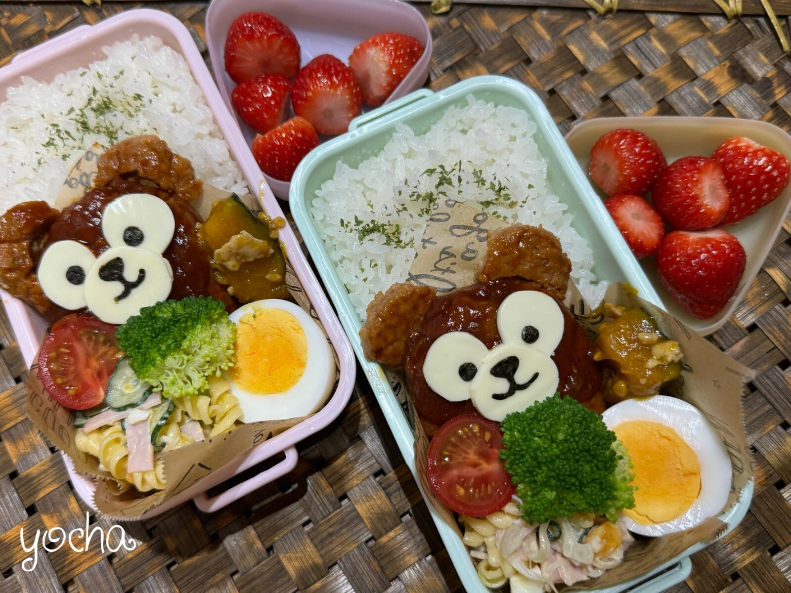 ダッフィーハンバーグ弁当