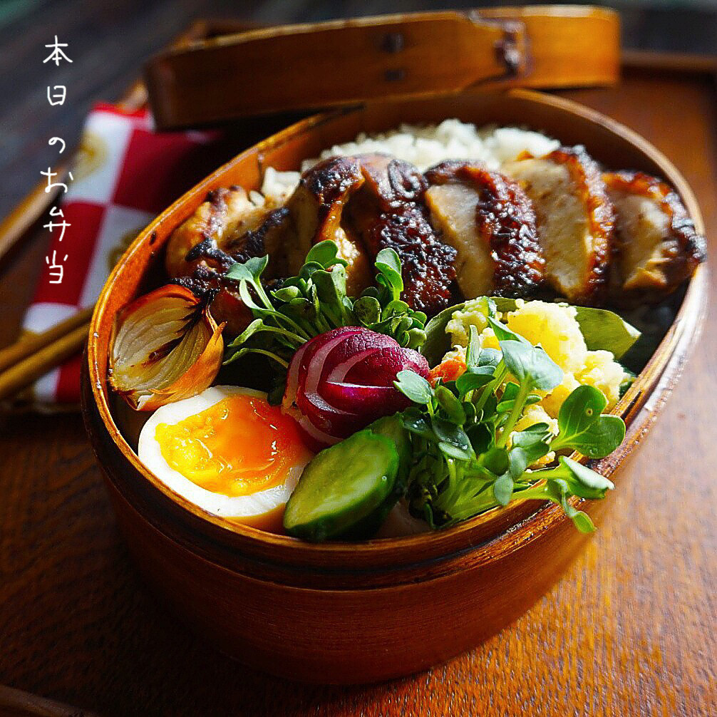 グリルチキンのっけ弁当🍱