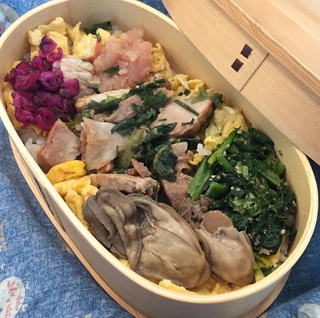 牡蠣と焼豚