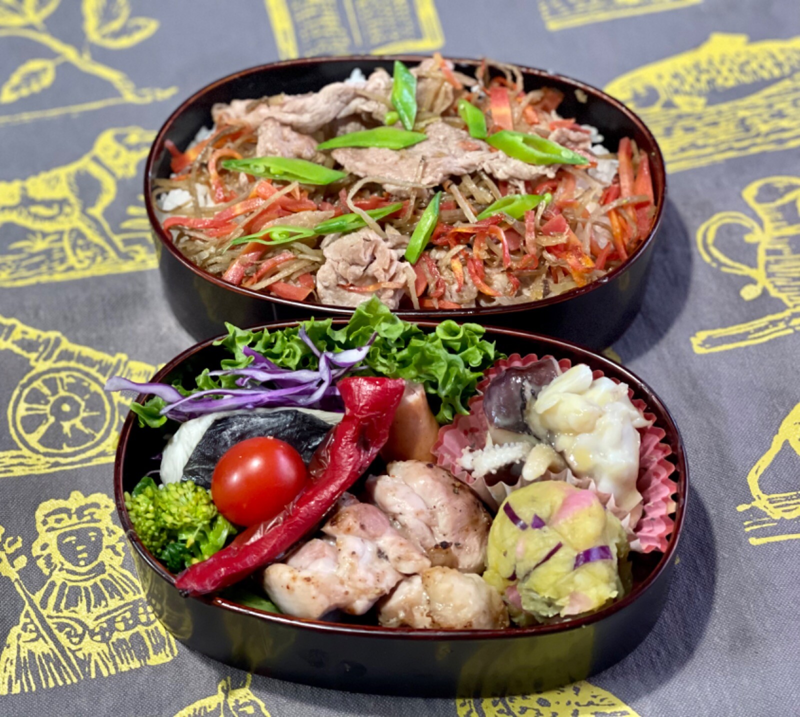 きんぴらと豚肉