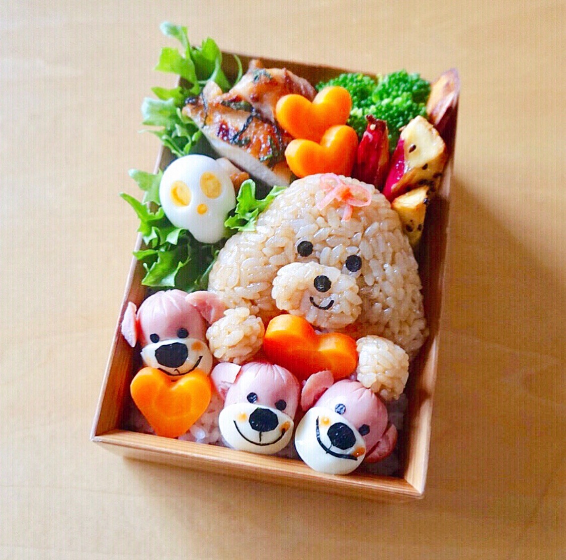 スージーズー&プードル弁当♡