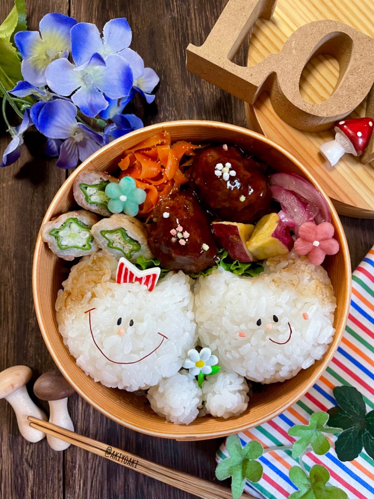 猫ちゃんおにぎり弁当
