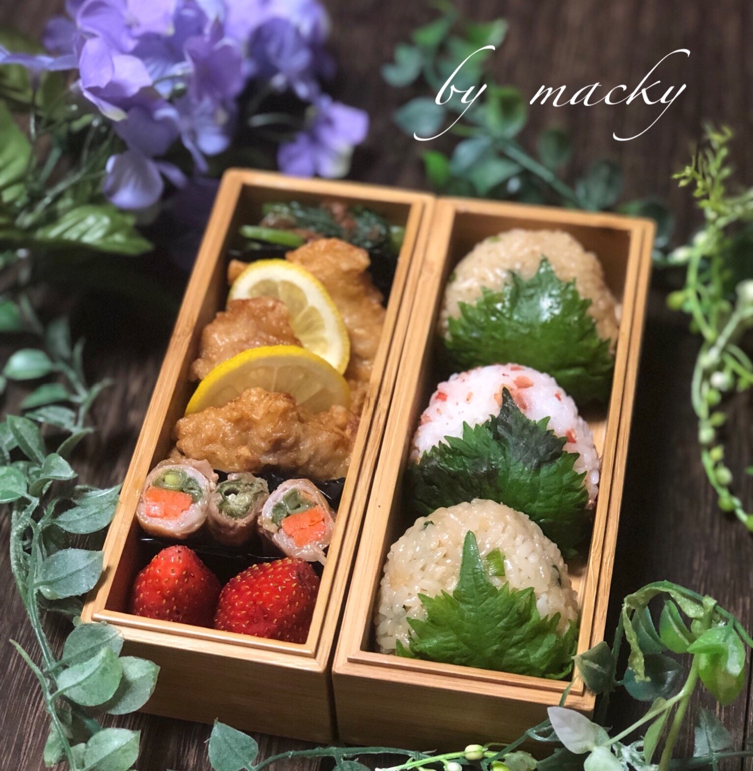 たぬきおにぎり弁当