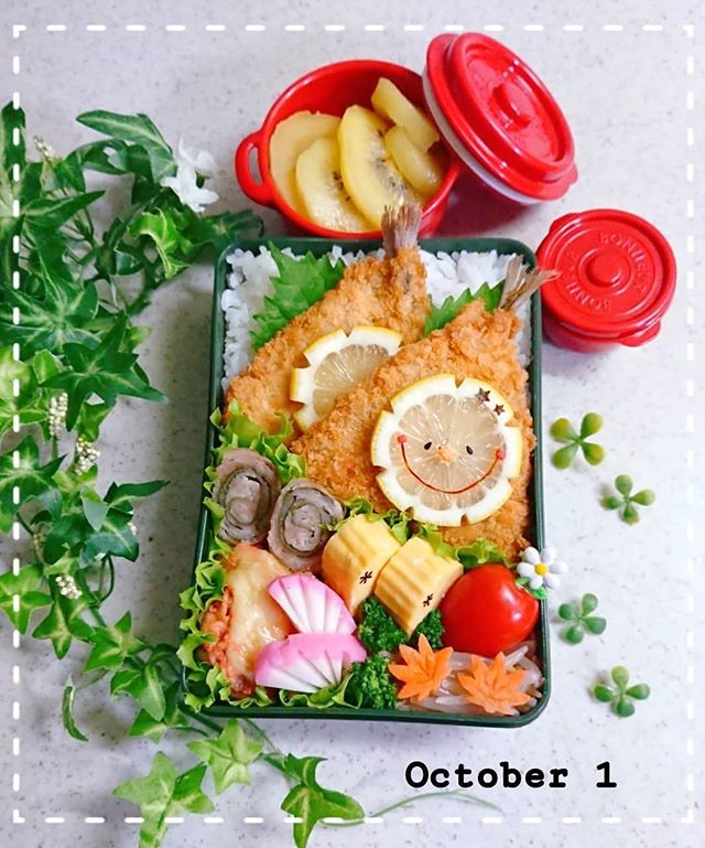 アジフライ弁当