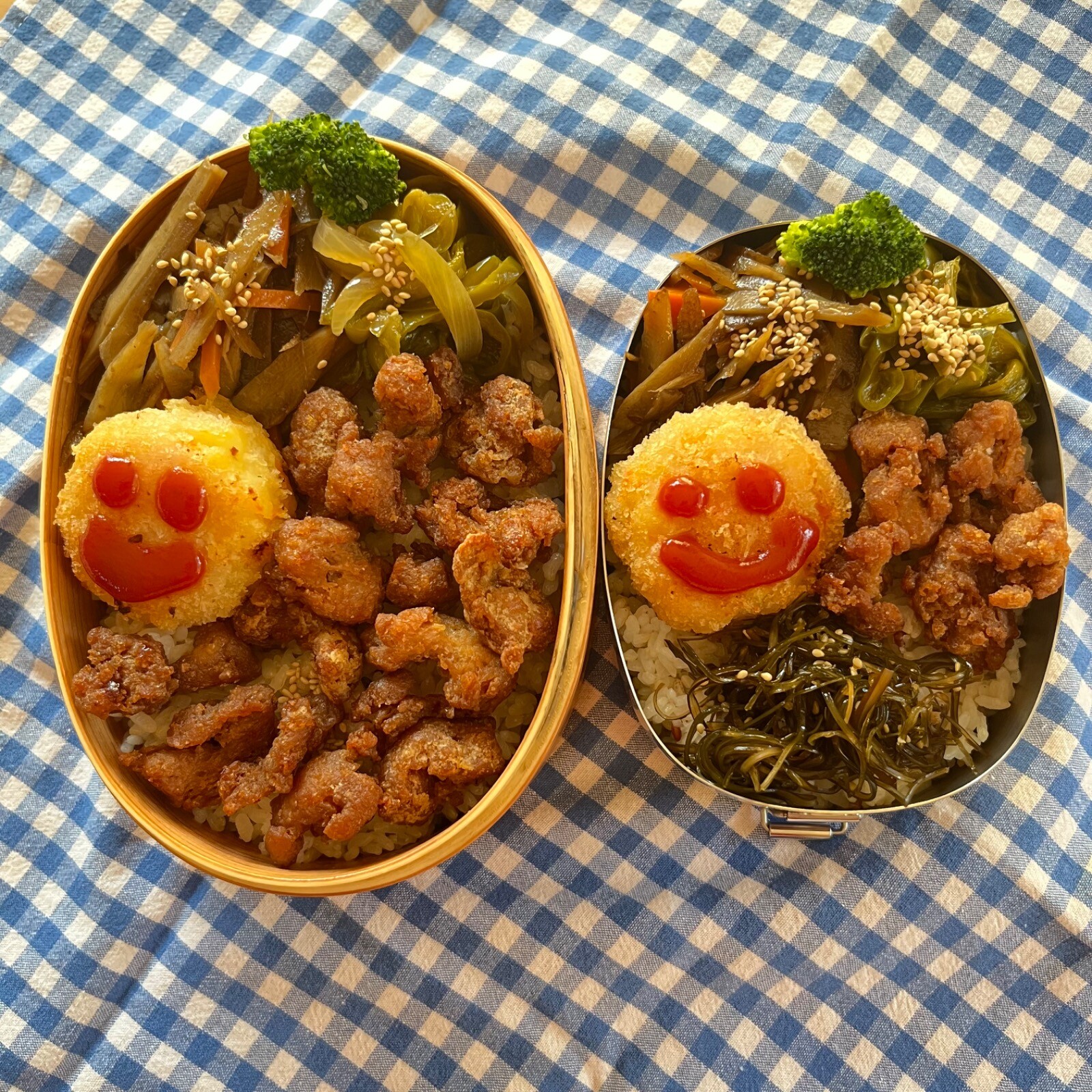 中ぼー息子と夫ののっけ弁