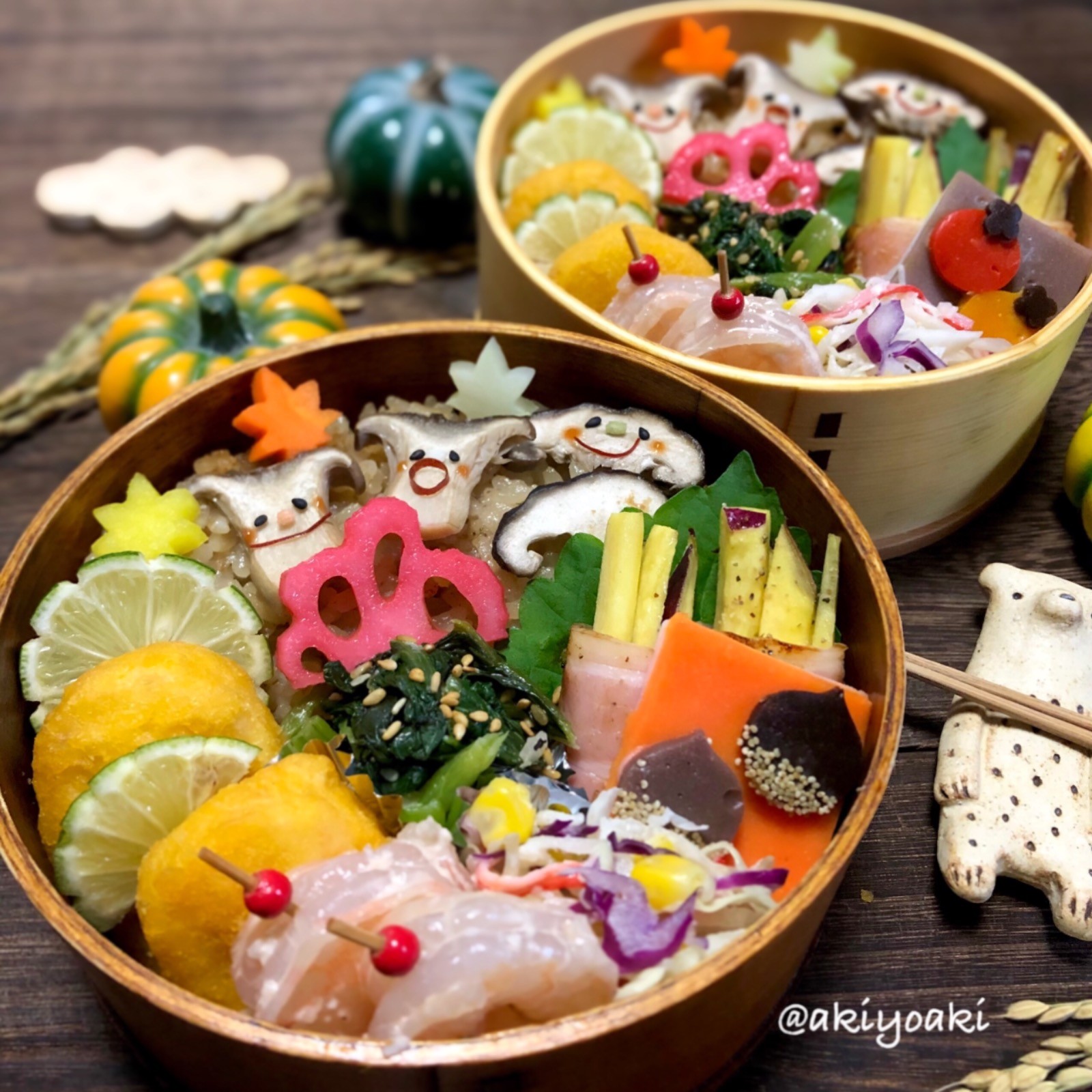 きのこの炊き込みご飯弁当