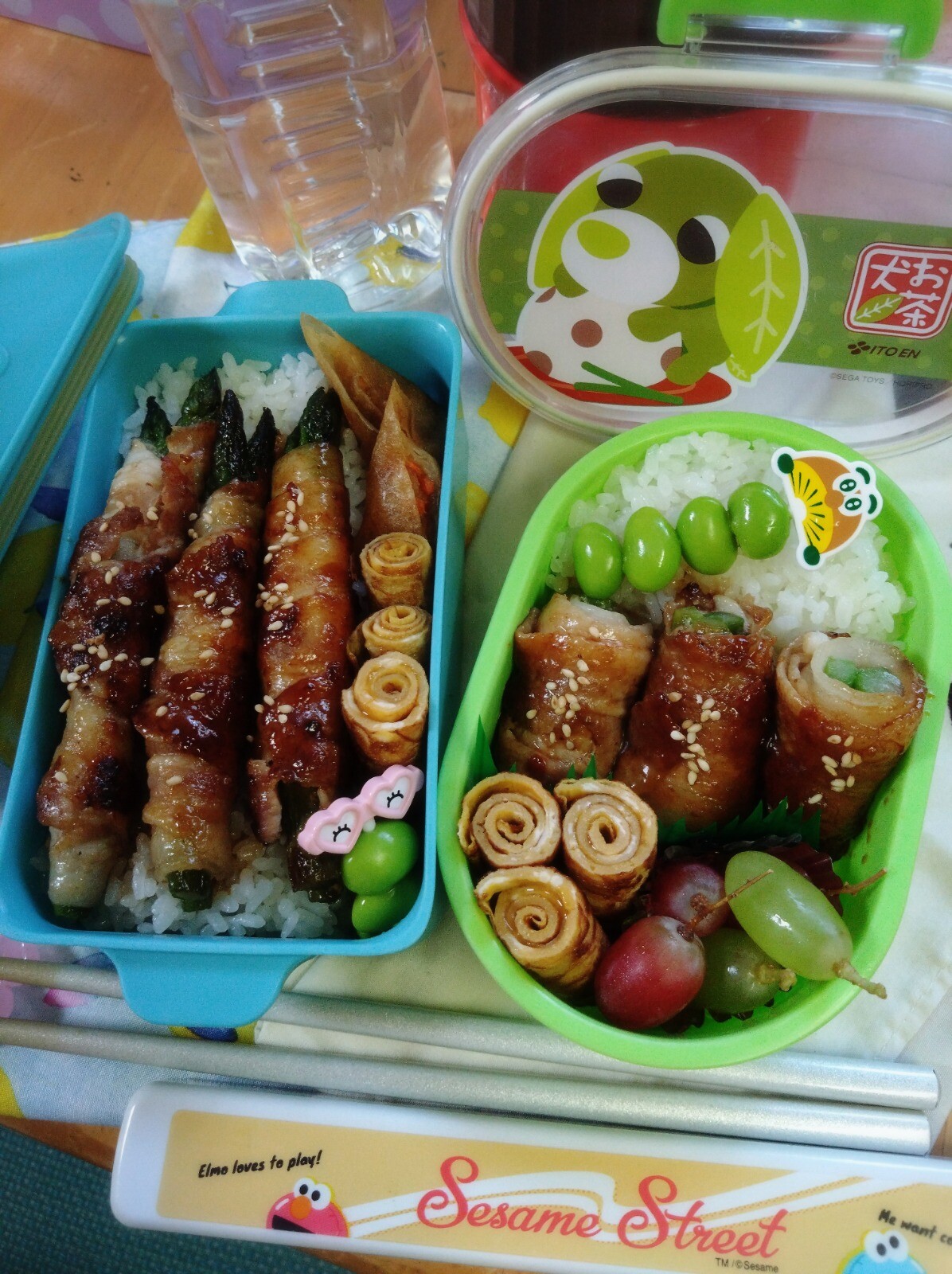 アスパラの肉巻き弁当