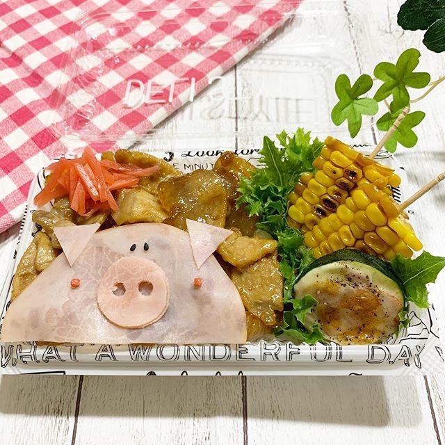 豚丼弁当