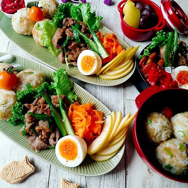 たぬきむす弁当と置き弁当
