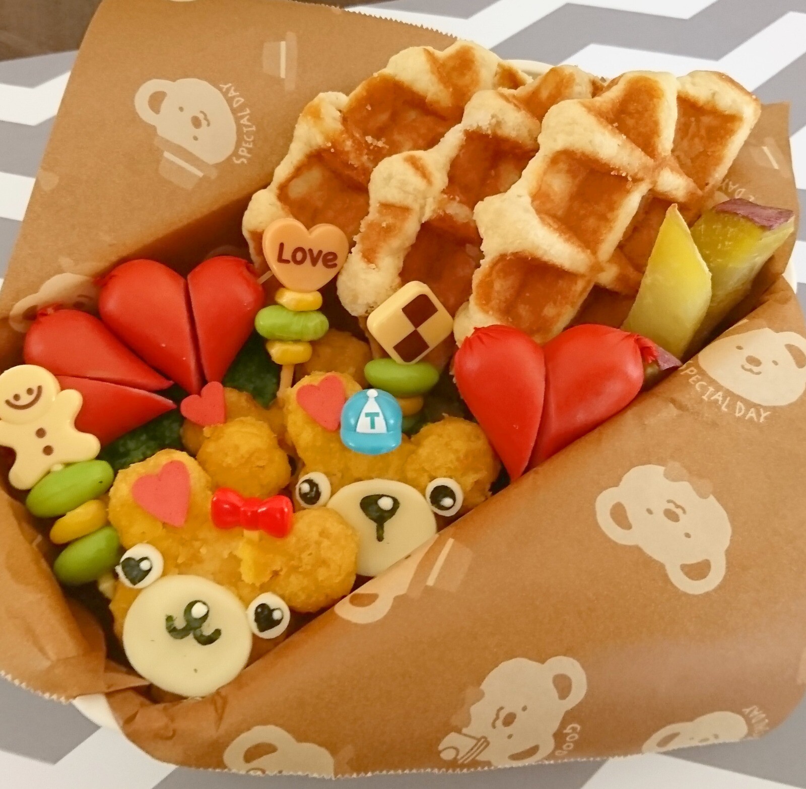 くまさんバレンタイン弁当