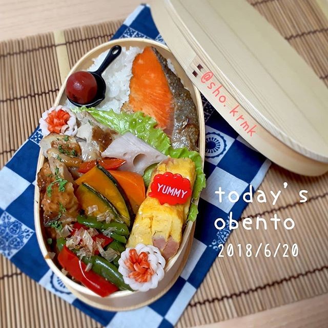焼鮭グリルチキン弁当🍱